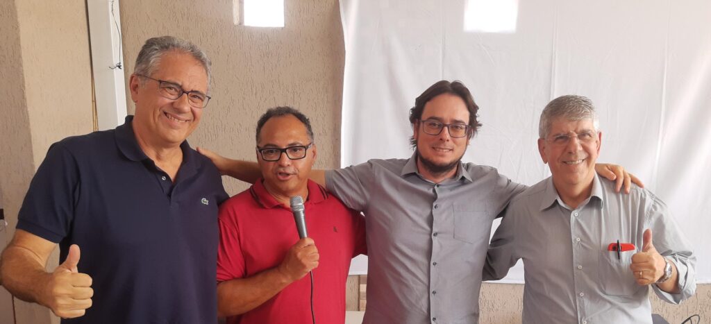 Deputado Federal Carlos Zarattini, Deputado Estadual Antônio Donato e o Presidente da Fundacentro Pedro Tourinho participaram da reunião de planejamento do Vereador Cecílio Santos em Campinas